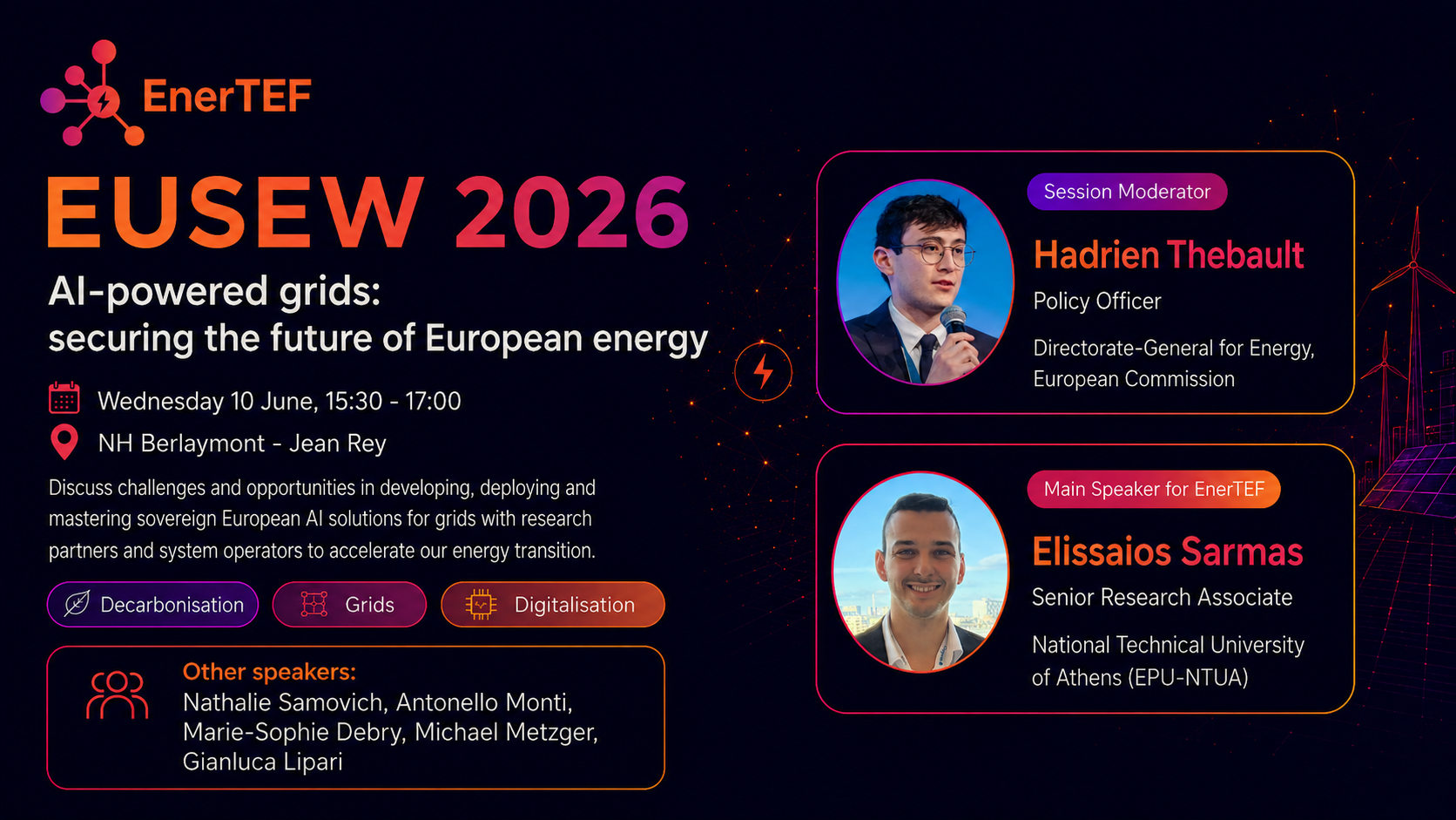 EnerTEF at EUSEW 2026: Advancing AI-powered grids for Europe’s energy future